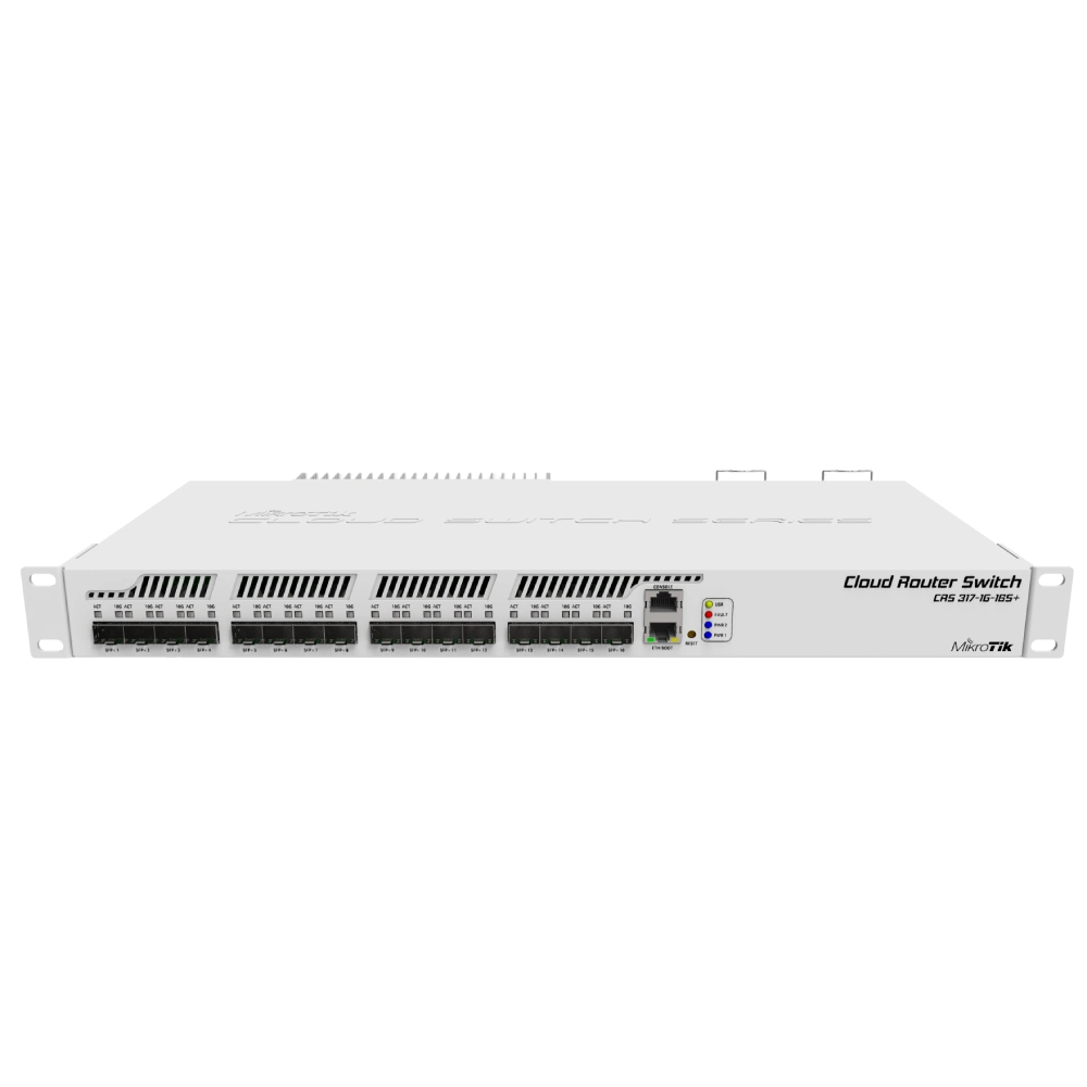 16-портовий комутатор Mikrotik CRS317-1G-16S+RM керований