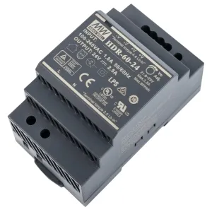 Блок питания (24B 2,5А для монтажа на DIN рейку) MeanWell HDR-60-24
