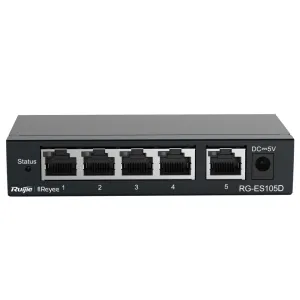 5-портовый коммутатор Ruijie Reyee RG-ES105D гигабитный неуправляемый