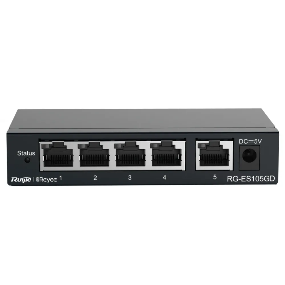 5-портовый гигабитный коммутатор Ruijie Reyee RG-ES105GD неуправляемый