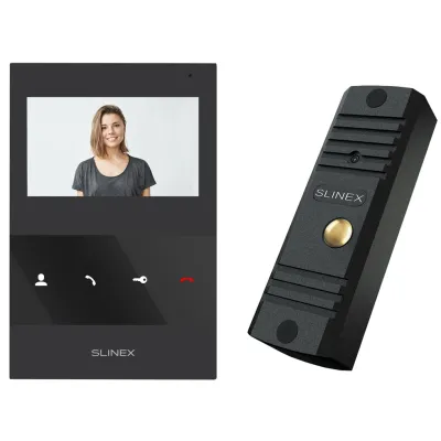 Комплект видеодомофона Slinex ML-16HD (Black) +SQ-04M (Black)