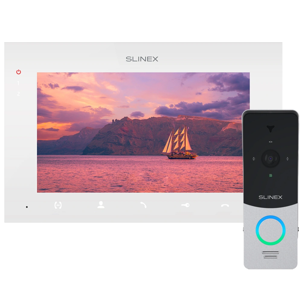 Комплект видеодомофона Slinex ML-20HD (Black) + SQ-07MTHD (White)