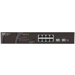 8-портовый PoE коммутатор Ruijie Reyee RG-ES110GDS-P неуправляемый