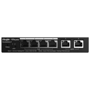 6-портовый PoE коммутатор Ruijie Reyee RG-ES206GC-P гигабитный интеллектуальный управляемый
