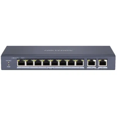 8-портовый PoE коммутатор Hikvision DS-3E0310P-E/M неуправляемый