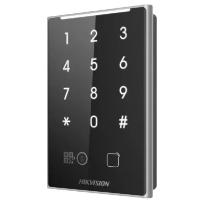 Кодова клавіатура Hikvision DS-K1109DKB-QR зі зчитувачем карт та QR-кодів