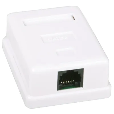 Розетка RJ45 одинарная RITAR FTP 8P8C, 1 порт, Cat-5