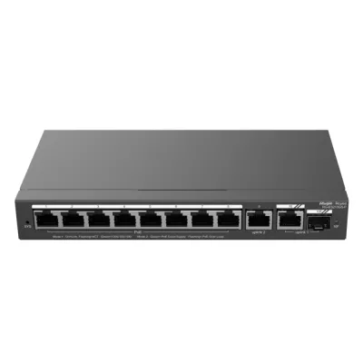 10-портовый PoE коммутатор Ruijie RG-ES210GS-P гигабитный с облачным управлением