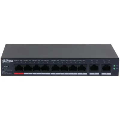 8-портовый PoE коммутатор Dahua DH-CS4010-8GT-110 гигабитный управляемый