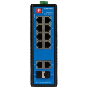 8-портовый промышленный PoE коммутатор неуправляемый Ewind EW-PIS1712-8FE