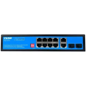 8-портовый гигабитный PoE коммутатор Ewind EW-S1912CG-AP неуправляемый