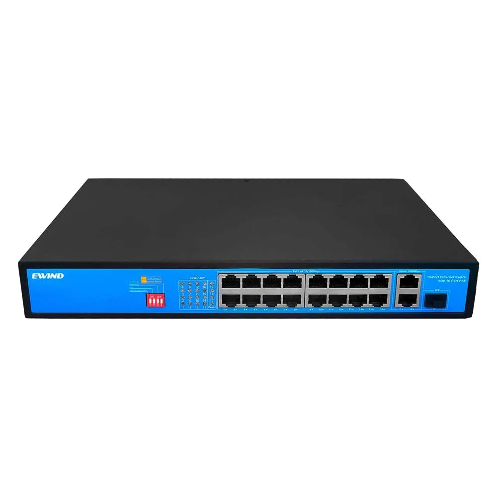 19-портовый PoE коммутатор неуправляемый Ewind EW-S1919CF-AP