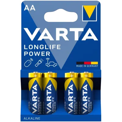 Батарейка Varta High energy/Longlife power AA BLI 4 Alkaline