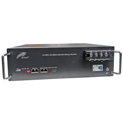 Аккумуляторная батарея Ritar R-LFP51.2V100AH с Bluetooth и автоматическим выключателем