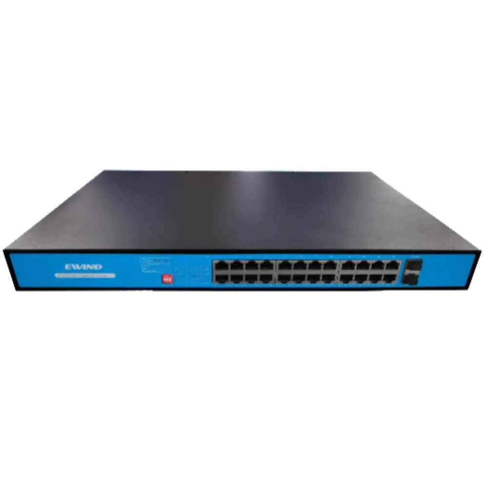 26-портовий Full Giga комутатор некерований PoE Ewind EW-S1926CGU-AP-AT