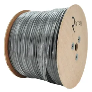 Кабель коаксиальный RITAR B305-RG59 + 2x0.5mm CU, 0,81мм.CU, 64x0.12m CCA (305 м) с питанием