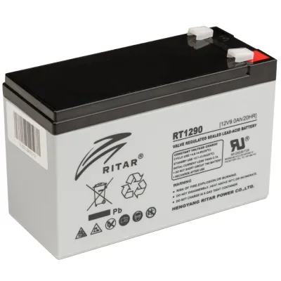 Аккумуляторная батарея Ritar RT1290 12V 9Ah grey
