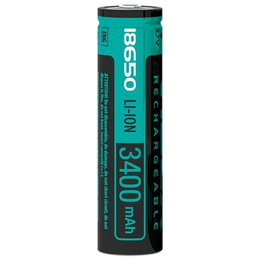 Аккумулятор Videx Li-Ion 18650-P (защита) 3400mAh color box/1шт
