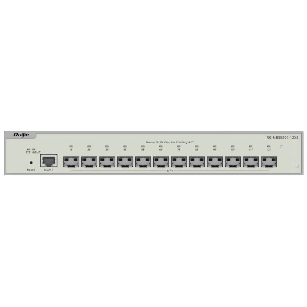 12-портовий 10G SFP+ комутатор керований L3 Ruijie Reyee RG-NBS5500-12XS