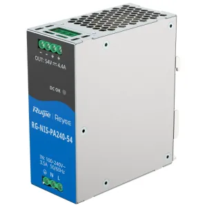 Блок питания Ruijie RG-NIS-PA240-54 AC/DC 54В 4.4А 240 Вт на DIN-рейке