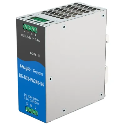 Блок живлення Ruijie RG-NIS-PA240-54 AC/DC 54В 4.4А 240 Вт на DIN-рейці