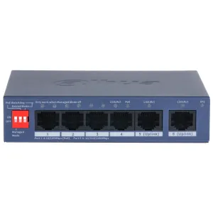 4-портовый коммутатор Dahua DH-CS4006-4ET2GT-36 PoE управляемый