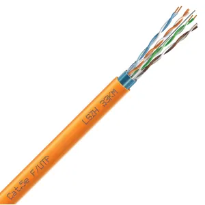 Кабель витая пара ЗЗЦМ (FTP медь безгалогенный LSZH) Cat. 5e F/UTP LSZH 4х2х24 AWG (7091004) бухта 305м.