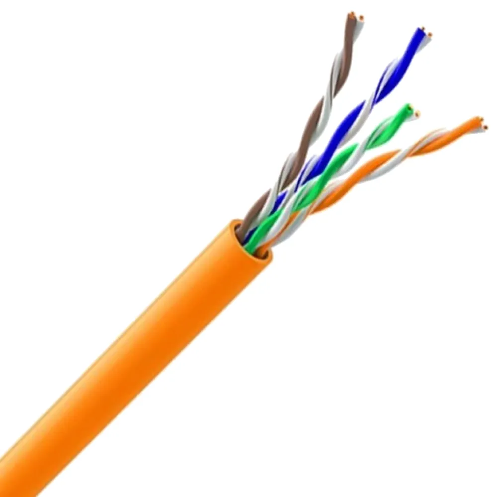 Звита пара ЗЗКМ (UTP мідь безгалогенний LSZH) Cat. 5e U/UTP LSZH 4х2х24 AWG (7091010) бухта 305м
