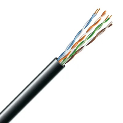 Звита пара ЗЗКМ (UTP мідь наружний) Cat. 5e U/UTP PE 4х2х24 AWG, (74269) бухта 305м