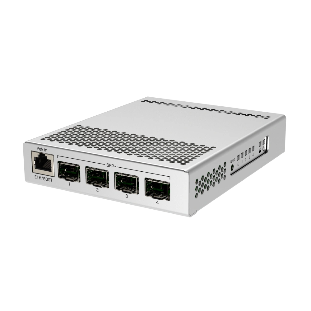 5-портовый PoE коммутатор Mikrotik CRS305-1G-4S+IN управляемый