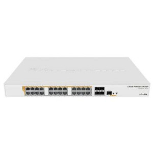 24-портовий PoE комутатор MikroTik CSS326-24G-2S+RM гігабітний керований