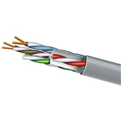 Звита пара ЗЗКМ (UTP мідь внутрішній) Cat.6 U/UTP 4х2х23 AWG (72569) бухта 305м