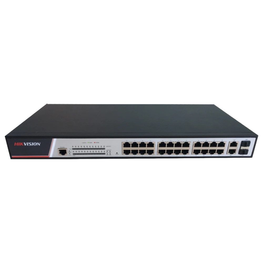 24-портовый PoE коммутатор Hikvision DS-3E2326P управляемый