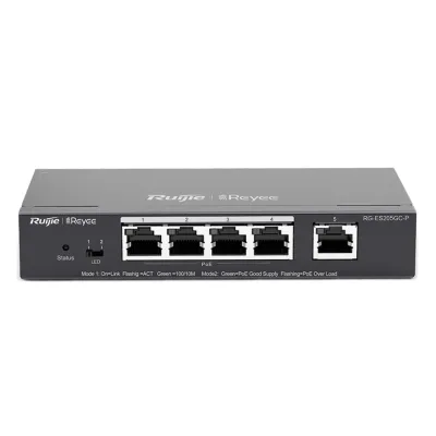 5-портовый PoE коммутатор Ruijie RG-ES205GC-P гигабитный интеллектуальный управляемый