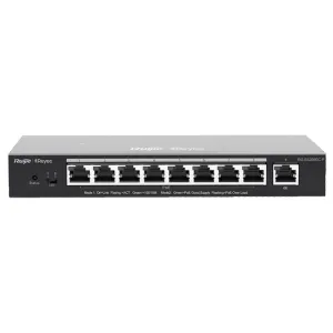 9-портовый PoE коммутатор Ruijie RG-ES209GC-P гигабитный интеллектуальный управляемый для видеонаблюдения