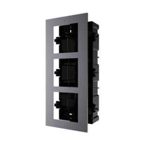 Врізна монтажна рамка Hikvision DS-KD-ACF3/Plastic на 3 модулі