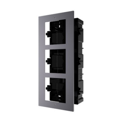 Врізна монтажна рамка Hikvision DS-KD-ACF3/Plastic на 3 модулі