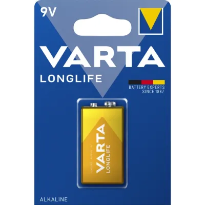 Батарейка VARTA LONGLIFE 6LR61 BLI 1 ALKALINE