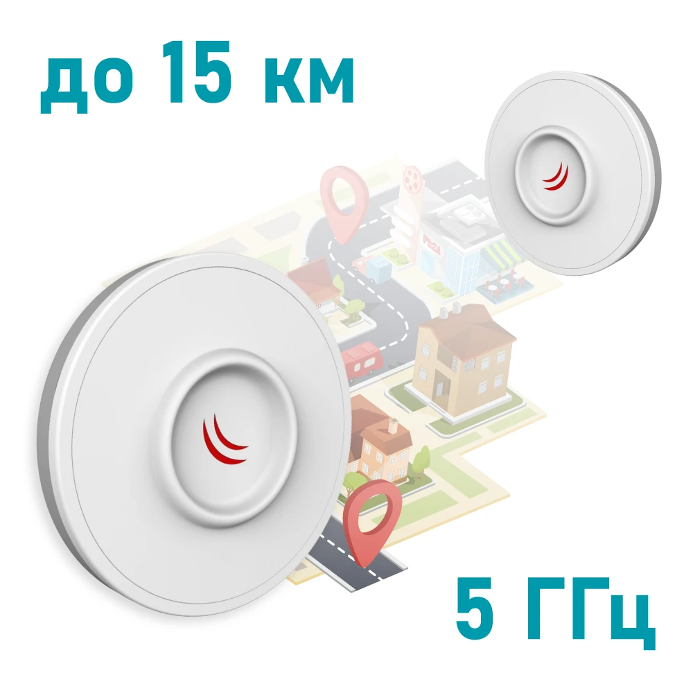 5 GHz Wi-Fi точка доступа с усиленной антенной MikroTik DISC Lite5 ac (RBDiscG-5acD)