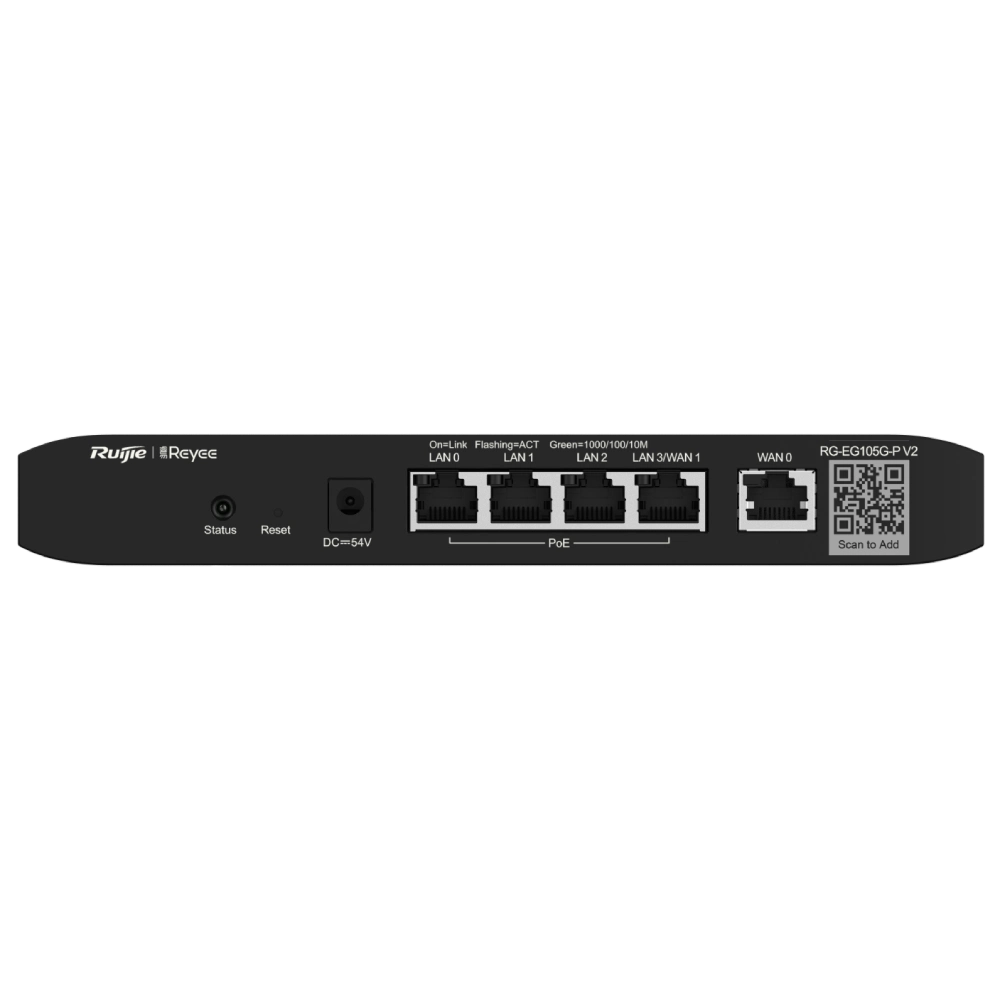 Маршрутизатор 5-портовый управляемый Ruijie Reyee RG-EG105G-P V2