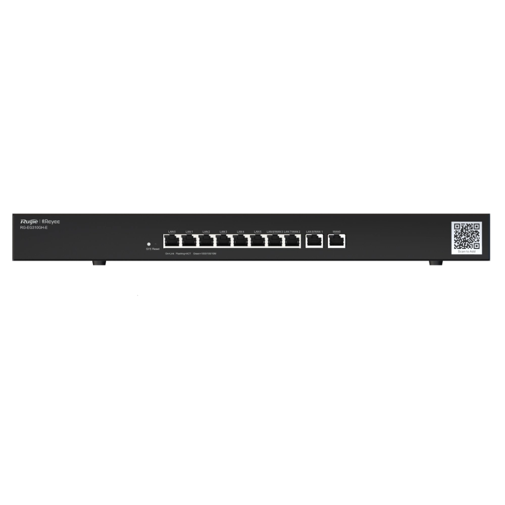 10-портовый маршрутизатор Ruijie Reyee RG-EG310GH-E с облачным управлением 