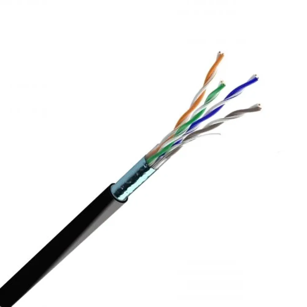 Витая пара ЗЗКМ (FTP медь уличный) Cat. 5e F/UTP PE 4х2х24 AWG (72567) бухта 305м