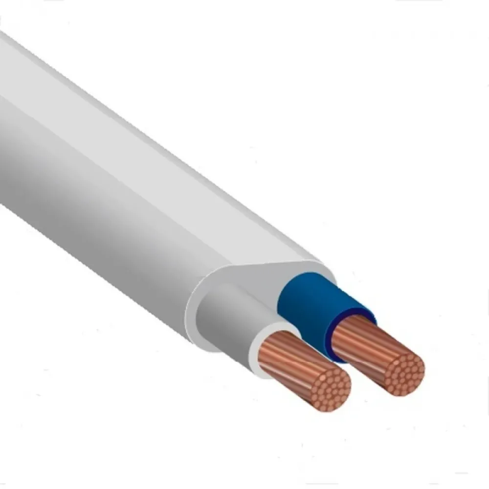 Кабель питания ЗЗКМ ШВВП 2х1 (бухта 100м.)