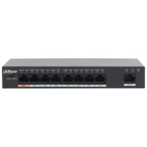 8-портовый PoE коммутатор Dahua PFS3009-8ET-96 неуправляемый