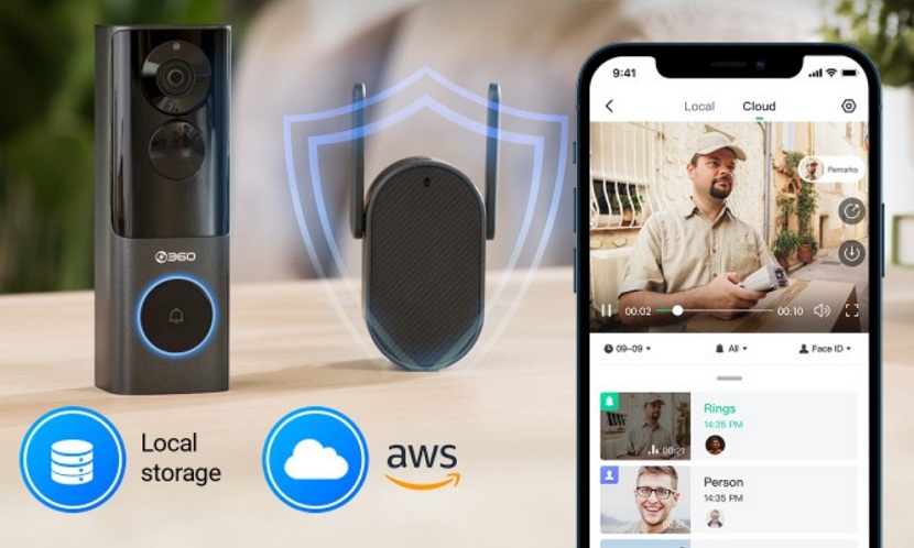 360 Video Doorbell X3: перший дверний дзвінок з радарним датчиком - Зображення 1 - Зображення 2 - Зображення 3 - Зображення 4 - Зображення 5 - Зображення 6 - Зображення 7 - Зображення 8 - Зображення 9 - Зображення 10